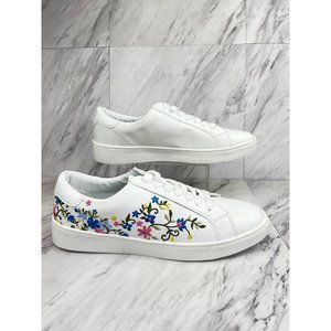 ComfortView Women’s Floral Embroidered US 10.5 M White Sneakers Comfort View SAI